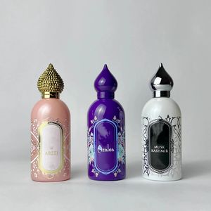 Collezione Attar di alta qualità Eau de profumo da 100 ml Musk azora profumo cristallo amore per lui la sua luna blanche il trono della regina sasba da lunghi profumo profumato