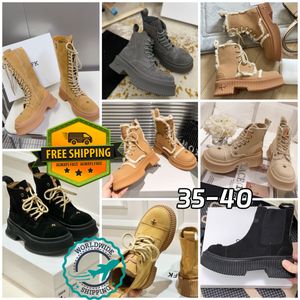 Stivali designer Donne alla moda popolare Short Booties Solles Luxury Sunle Luxury Party Domande taccole taglia 35-40 Desert da trekking Desert Smfk Gai