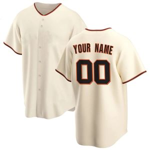 Customized San Francisco Baseball Trikots America Game Baseball -Trikot personalisierte Ihren Namen eine beliebige Nummer alle genähten US -Größe 240412