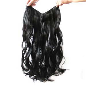 human curly wigs piece wig U-shaped 4-clip hair extensions straight curly hair V-shaped Straight Wig