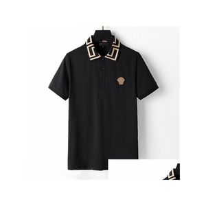 Mens Polos Designer S Shirts For Man High Street Italy Embroidery Garter Snakes Little Bees Printing Brands Clothes Cottom Clothing Dr Otbak