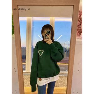 Paris Tasarımcı Erkek Kadın Hooded Sweatshirt Amis de Coeur Kırmızı Kalp Nakış Hoodie Sokak Giyim Baggy Hoodies Man Sweatshirts Büyük Boy Boy Altı 213