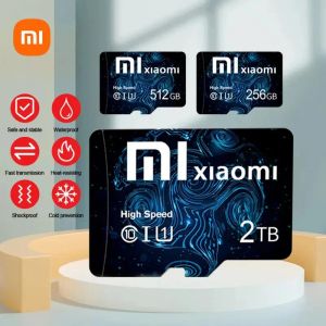 Kort 100% Xiaomi Micro TF SD -kort 1TB Höghastighet Micro TF SD 2TB SD Memory Card Flash Card för telefonens datorkamera gratis leverans