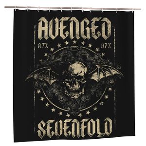 Vintage Avenged Bild erhållen från Seven Fall Revenge Badrumduschardin 1999 Punk Metal Wind Shower Curtain Set