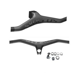 GRUPPI DI BIKE GRUPPI DI BIKE SYNCROS HUSHBAR CARBON MTB Full Carbon 60708090100110MM BICYCLE FIBRO RUSHBAR e angolo integratato dello stelo 25 23