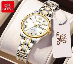 Olevs Gold Simple Fashion Casual Brand Wristwatch Luxury Lady Square Watches Relogio Feminino For Women Gifts 5563 2201243788441