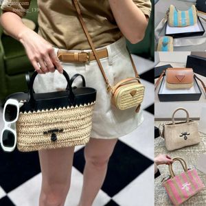 Bolsas de palha para mulheres designer sacolas tecidas bolsas de praia saco de ombro compras mulher mensageiro de luxo de luxo de luxo saco