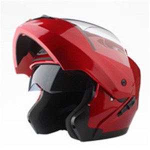 Modulär motorcykelhjälm Flip Full Face Racing Helmet Cascos Para Moto Dubbellinsen kan utrustas med Bluetooth Capacete DOT7037347