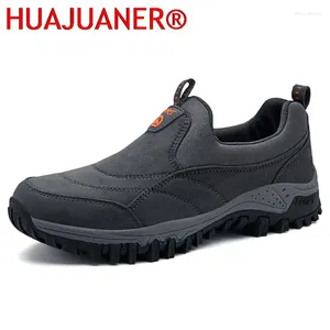 Lässige Schuhe Huajuaner Herbst Herren atmungsaktive Zapatillas Hombre 46 große Slip-on-weiche Plattform Outdoor-Männer Sneaker