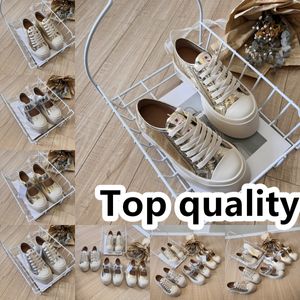 Casual Shoes Designer Shoes Womens Platform Vintage Trainers Sneakers Gold Silver Lace Up Kardborrstorlek 36-40 Classic Gai Golden Free Frakt