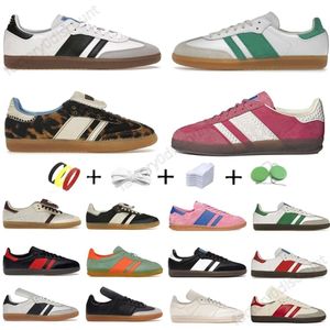 Designer shoes Vegan OG Casual Shoes for sambaas men women trainers Cloud White Gum Halo Blue Wales Bonner Cream Green Suede velvet Low Top mens sports sneakers