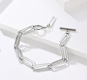 Ссылка цепи личности панк -пин Men39s Braclet Toggle Clasps Clasps из нержавеющей стали Браслеты для мужчин его годовщины GIF7271125