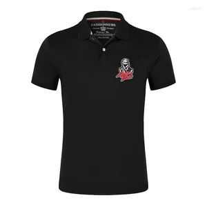 Men's Polos 2024 Summer Men Africa Twin Crf 1000 L Crf1000 Lapel Anti-pillin Polo Shirt Embroidered Short Sleeve Casual Business Fashion Top