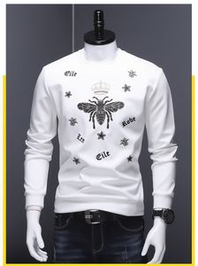 Designers Large size small bee men's round neck embroidered hoodie for men's new spring and autumn casual youth hoodie trend NO.13SPSMAX