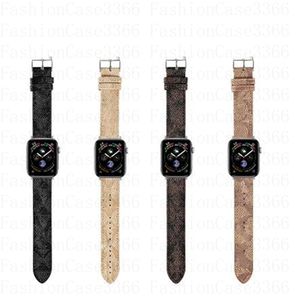 Canda di guardia in pelle di mucca autentica per bande di cinturini Apple Watch Serie Smartwatch Series 3 4 5 6 7 8 9 S3 S4 S6 S7 SE 38MM 40 41mm 42 44mm 45mm 49mm Designer Smart Orologi