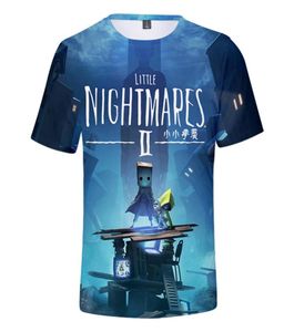 Jogo Little Nightmares 3D Print Kids Tir Cirta Cartoon Anime Tshirts Meninos meninas adolescentes Toddler Tee Tops