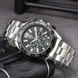 Tag Tog Men chronograph All Dial Work Calendar Full Function Function F1 Series Sports Fashion Watch Stainless Strap Strap Automatimate Designer Watches Quartz Watches