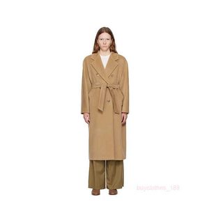 Women's Coat Cashmere Coat Designer Fashion Coat Trendy Max Maras Womens Camel Madame Coat