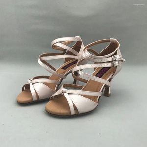 Dance Shoes 7.5cm Heel Latin For Women Salsa Pratice Comfortable MS6209FL1 Low High Available