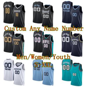 Ja Morant Basketball Jerseys Desmond Bane Jaren Jackson Jr dowolne imię NumeBr 2023/24 fanów City koszulki mężczyzn młodzieżowe kobiety s-xxl