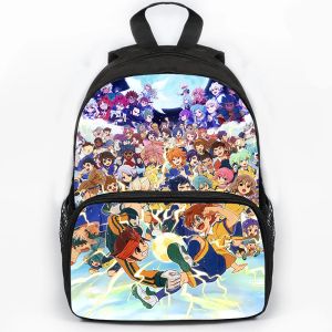 حقائب الظهر أنيمي inazuma Eleven Go School Bag Student Daily Bookbag Protpack Packager Teenager Travel Rucksack Girls Boys Cartoon Schoolbag