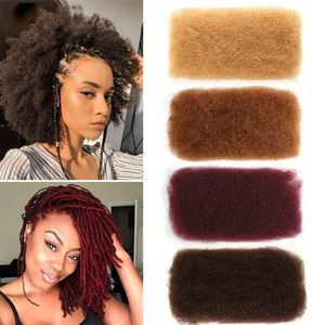 human curly wigs Recommend new hair tearing hot style mid length wig with real human hair AFRO KINKY BULK