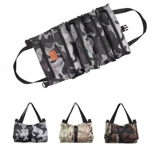 Packs Car Seat Back Organizer Bag Tool Roll Up Bag Tactical Hunting Hiking Climbing Storage Bags Shooting Wrench Roll Carrier Pouch