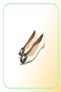 2022 Новая классическая бренда заостренная плоская туфли Women039S Пакет.
