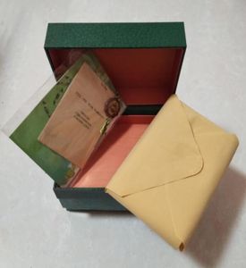 2020 Factory Leverantör Green Original Box Papers Gift Watches Boxar Leather Bag Card för 116610 116660 116710 116613 116500 116520 6380109