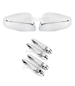 Chrome Side Mirror + Smart Key Door Handle Covers Trims For 16-20 Tacoma2942642