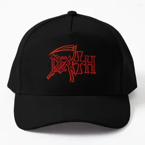 Top Caps Death Band Logo Beyzbol Kapağı Snap Geri Şapka Vintage Rugby Şapkaları Kadın Erkekler