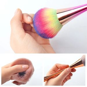 2024 Rose Gold Foundation Powder Blush Brush Professional Make Up Brush Tool Set Cosmetic Mycket mjuk stor storlek Face Makeup Borstes for Rose