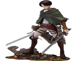 Anime shingeki no kyojin atak na Titan Rivaille Levi Ackerman Pvc Action Figure Kolekcjonowanie Model Kids Toys Doll Prezent T2003215436386