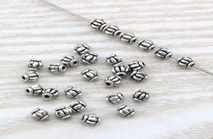 500st. Massor Antik silverzinklegering Lantern Spacer Bead 4mm för smycken som tillverkar armband halsband DIY -tillbehör D23945419