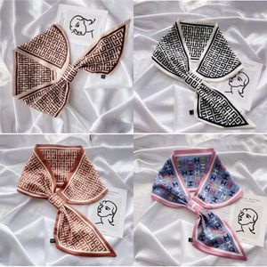 Буквы 9Style Print Silk Scarf для женщин для женщин летние модные шарфы с длинными сумками парижская лента