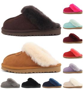 Designer Fur Austrália Slippers Sandálias Sandálias Mulheres Sapatos de Neve de Inverno Classic Mini tornozelo preto Chestnut Pink Sandal Sneake1729510