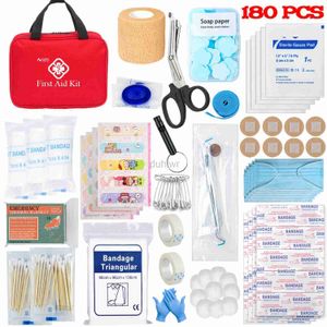 Kit di pronto soccorso di pronto soccorso 180 kit di emergenza tattica per tutti gli usi nell'auto dell'acido di sopravvivenza kit di sopravvivenza da campeggio Borsa medica D240419