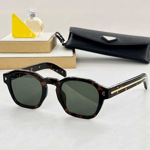 Óculos de sol com icônica placa de metal spra16s homens designer acetato óculos de sol triangular rios briarwood tartário shell moldura uv400 copos de moda polarizados