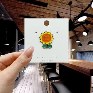 ブローチ漫画かわいいヒマワリの絶妙な太陽の花ブローチシンプルなファッションアクセサリーギフト日本と韓国のスタイル