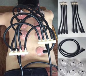 Vakuumterapi Kupning Maskinstillbehör som driver fyra Sixway Switch för bröstförstoringsmaskin Hälsoinstrument2802748