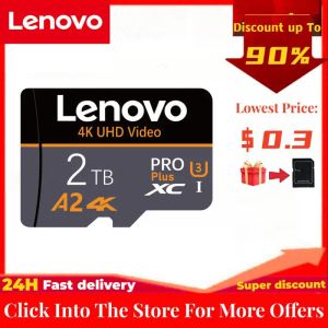 Karty Lenovo Mini SD karta 2TB 1TB Karty pamięci o wysokiej prędkości 512 GB Klasa 10 Micro TF/SD karta 256 GB TF Flash Card na telefon
