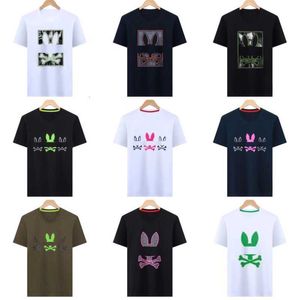 Psychological Bunny Shirts Designer Mens T-shirt mode usa high street short hylsa psyco kaninkläder streetwear g5yy