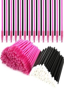 Einweg -Mascara -Zauberstäbe und Lippenapplikatoren 1000 PCs Make -up -Applikatoren Lippenstift Tester Eye Wimpernpinsel Zauberstäbe Wimpern Spoolie2127598