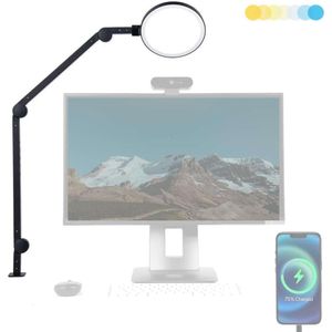 Edge 20l Dimmable Desk Light com porta de carregamento USB, braço forte, temperatura e brilho ajustáveis - perfeito para uso em casa ou no escritório