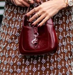 2024 Red Women Fashion Bag Bag Quality أكياس كتف فاخرة بورجوندي سود