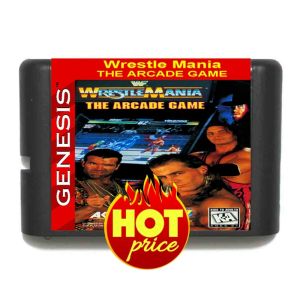 Karten Neuankömmlinge WrestleMania 16bit MD Game Card für Sega Mega Drive for Genesis