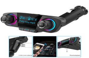 Trasmettitore FM Aux Bluetooth 40 MANA CARI KIT 13039039 LCD 5V 31A Dual USB Charger Car Player Mp3 Support TF Card UD3663719