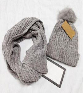 1set Winter Man Beanie Scarf Cool Sticked Cap Woman Knitting Hat Unisex Warm Hat Classic Cap Black White Sticked Hat With Scarf Be4654056