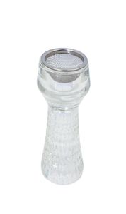 Tigela de vidro transparente tigelas premium shisha tabaco tigela com malha de aço inoxidável chicha narguile hose acessórios8181612
