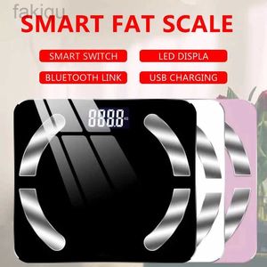 Skale masy ciała Skala tłuszczowa Skala inteligentna bezprzewodowa cyfrowa waga łazienki Skala ładowanie Smart Bluetooth Fat Scale Electronic Home Scale 240419